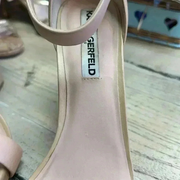 KARA LAGERFELD PARIS Carah Nude Heel Size 8.5 - Picture 6 of 12